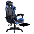 Геймерське комп’ютерне крісло Gamer Pro Jaguar Plus з підставкою для ніг Синє