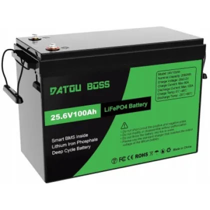 LiFePO4 24V 100Ah Акумулятор Datouboss, 120A, BMS, 2560Wh