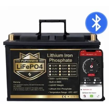 LiFePO4 12V/100Ah Акумулятор PUPVWMHB з Bluetooth, зарядкою, BMS для резервного живлення LiFePO4 12V/100Ah Акумулятор PUPVWMHB з Bluetooth, зарядкою, BMS для резервного живлення