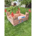 Пісочниця ‘Лицарський Замок’ Playtive з дерева з лавками 113 см