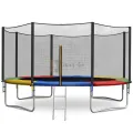 Батут Just Fun 374 см Multicolor зовнішня сіткa + драбинка Батут Just Fun 374 см Multicolor зовнішня сіткa + драбинка