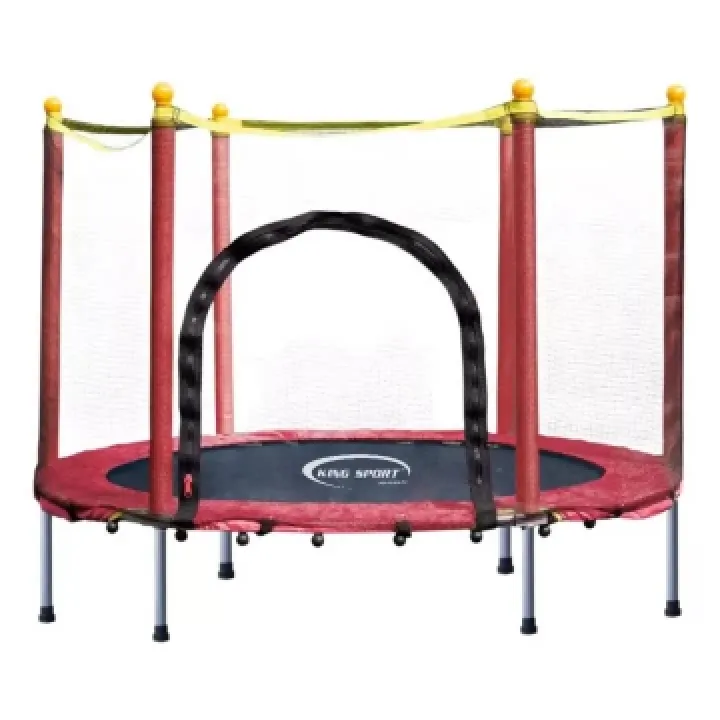 Дитячий батут King Sport 14 0см із захисною сіткою Червоний Дитячий батут King Sport 14 0см із захисною сіткою Червоний