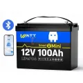 LiFePO4 12V/100Ah Акумулятор WattCycle Mini з Bluetooth Smart BMS для резервного живлення