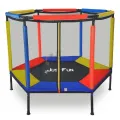 Батут-Манеж Just Fun 140см Multicolor Синій-червоний-жовтий Батут-Манеж Just Fun 140см Multicolor Синій-червоний-жовтий