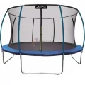 Батут Just Fun 244 см Fiberglass синій внутрішня сітка + драбина Батут Just Fun 244 см Fiberglass синій внутрішня сітка + драбина