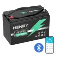 LiFePO4 12V 100Ah Акумулятор HENRY 1280Wh, 100A, BMS з Bluetooth