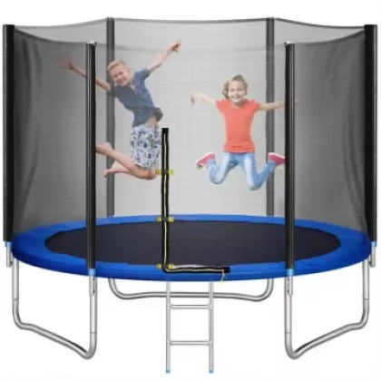 Батут FunFit 252 см (до 120 кг) сітка та сходи