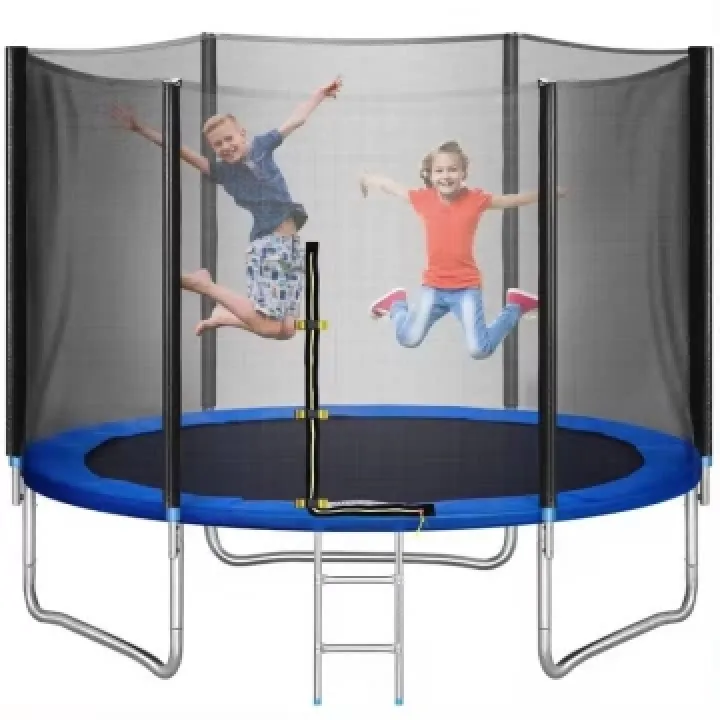 Батут FunFit 252 см (до 120 кг) сітка та сходи Батут FunFit 252 см (до 120 кг) сітка та сходи