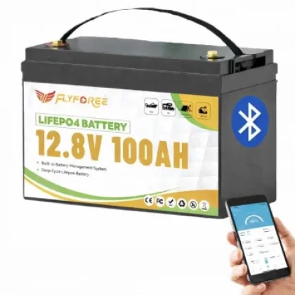 LiFePO4 12V / 100Ah (1280 Wh) з Bluetooth Акумулятор FLYFOREE для систем безперебійного живлення (UPS) будинку